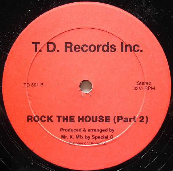 Mr. K.* : Rock The House (Parts 1 & 2) (12", Unofficial)