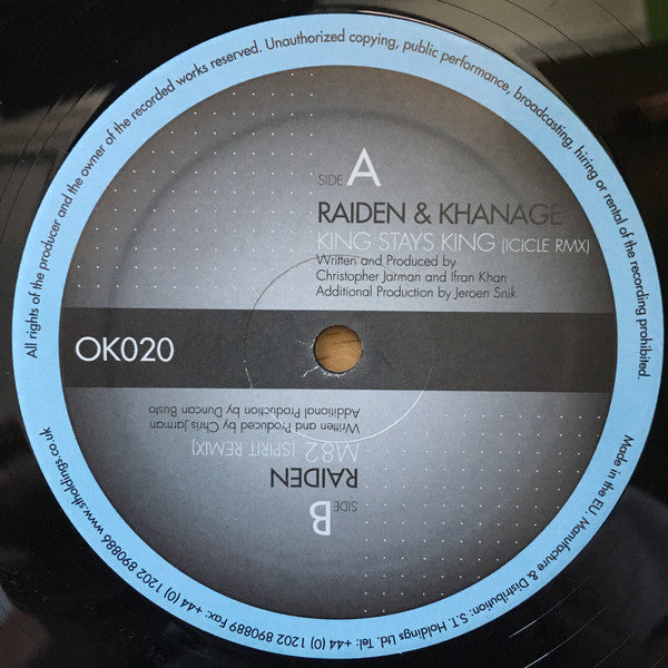 Raiden & Khanage : King Stays King (Icicle Rmx) / M82 (Spirit Remix) (12")