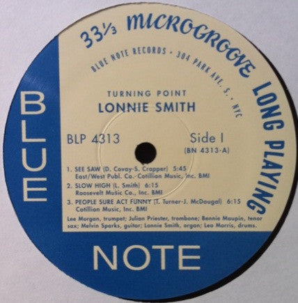 Lonnie Smith : Turning Point (LP, Album, RE, Sco)