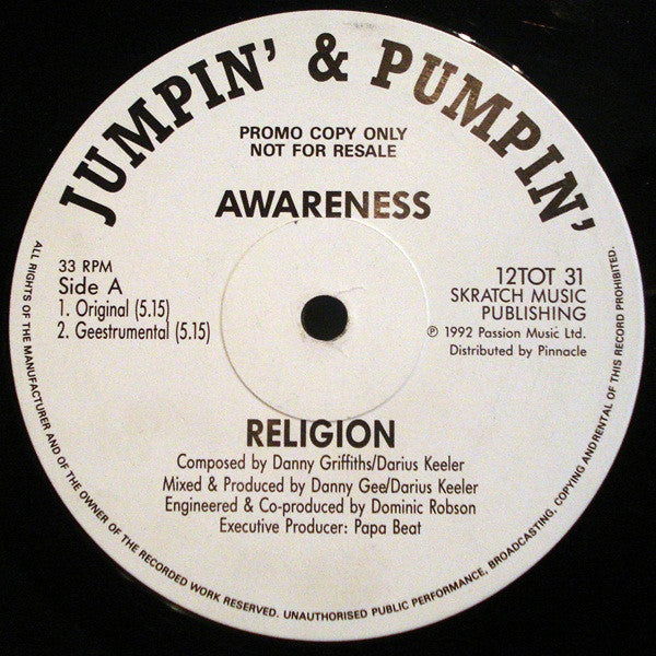 Awareness : Religion (12", Promo)