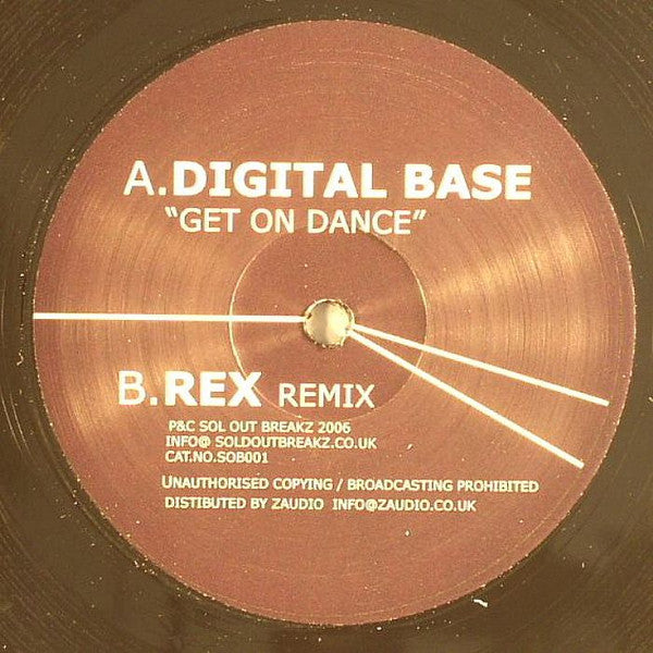 Digital Base (2) : Get On Dance (Rex Remix) (12")