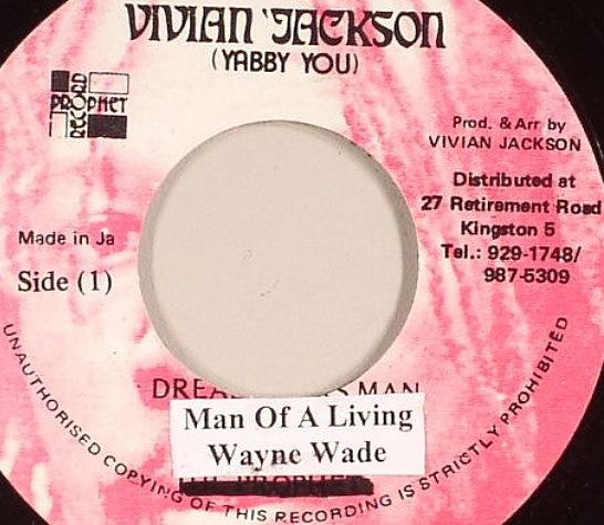 Wayne Wade : Man Of A Living (7", Single, RP, Sti)