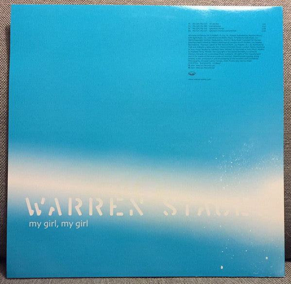 Warren Stacey : My Girl, My Girl (12", Promo)