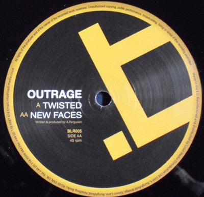Outrage (4) : Twisted / New Faces (12")