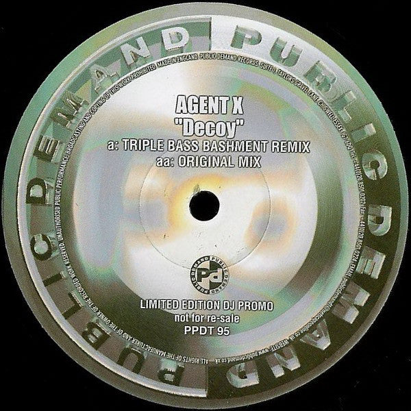 Agent X : Decoy (12", Ltd, Promo)