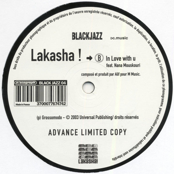 Lakasha : Paris By Night (12", Promo)