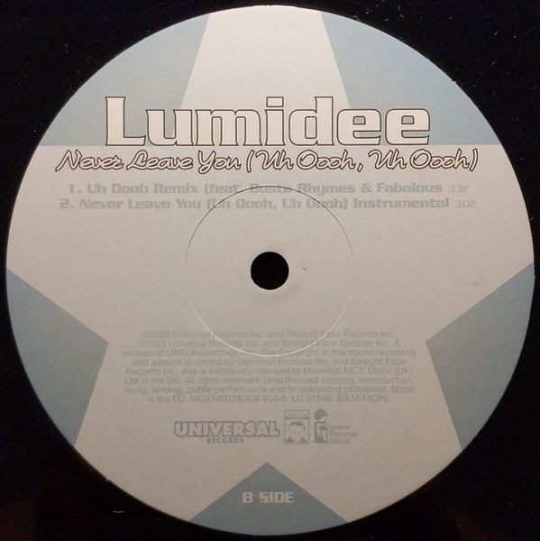 Lumidee : Never Leave You (Uh Oooh, Uh Oooh) (12")