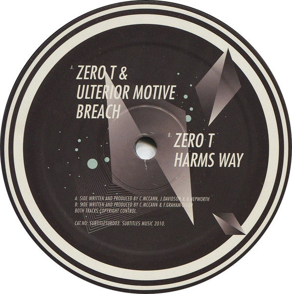 Zero Tolerance & Ulterior Motive : Breach / Harms Way (12")