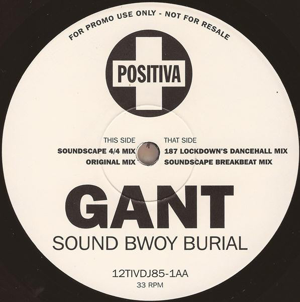 Gant : Sound Bwoy Burial / All Night Long (2x12", Promo)