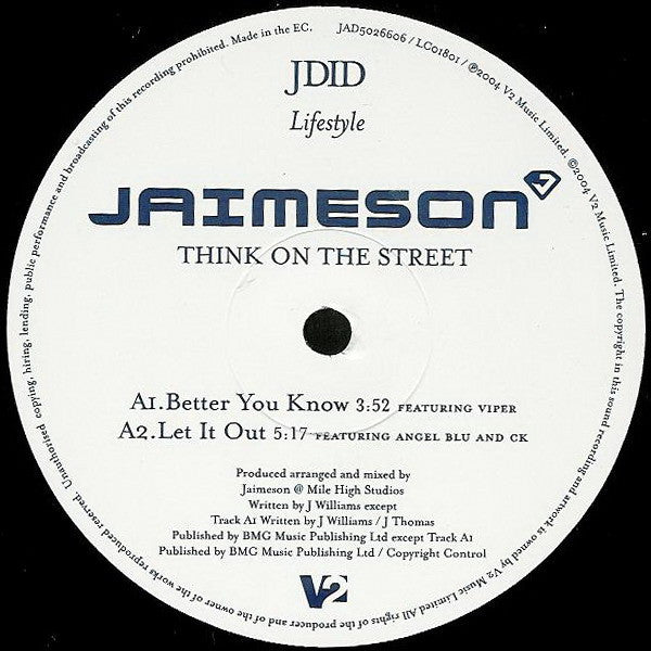Jaimeson : Think On The Street (2x12", Album)