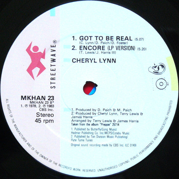 Cheryl Lynn : Encore (Dance Version) (12")