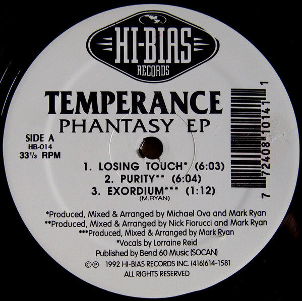 Temperance : Phantasy EP (12", EP)