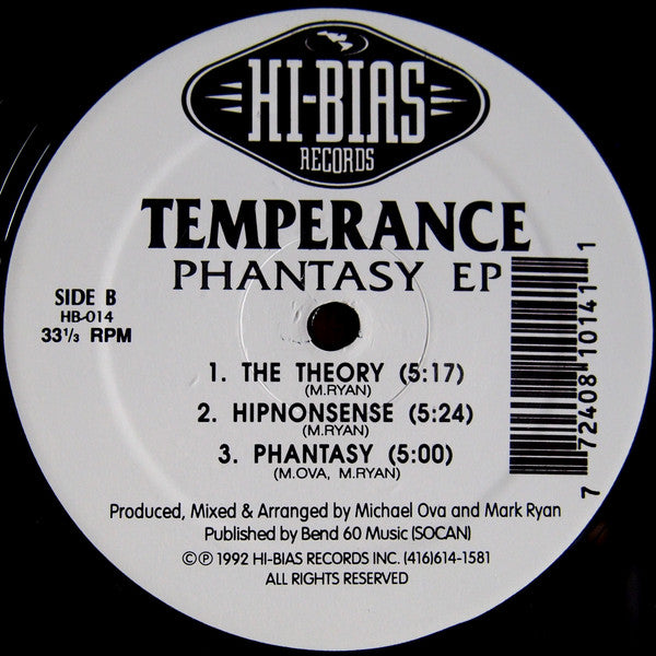 Temperance : Phantasy EP (12", EP)