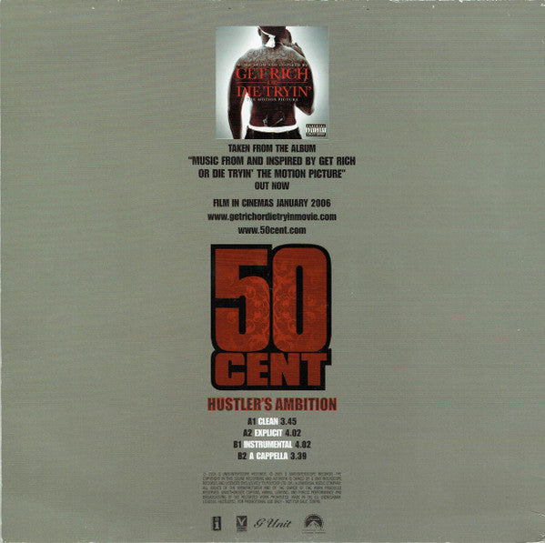 50 Cent : Hustler's Ambition (12", Promo)