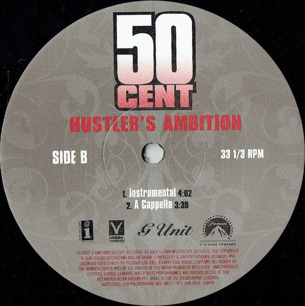 50 Cent : Hustler's Ambition (12", Promo)