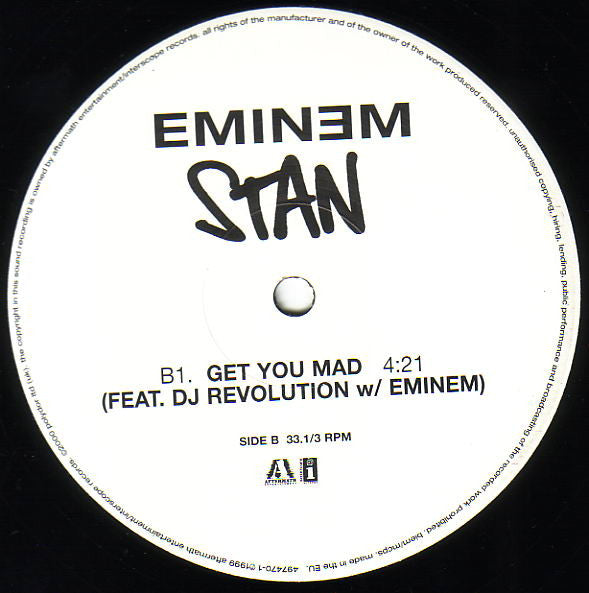 Eminem : Stan (12", Single)