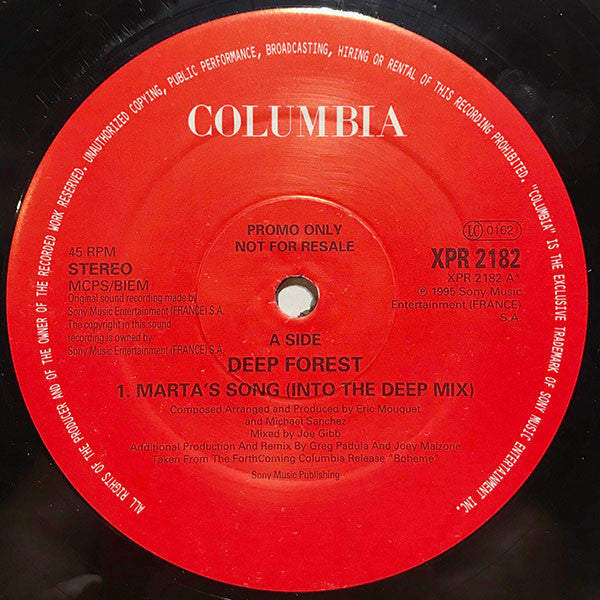 Deep Forest : Marta's Mixes (2x12", Promo)