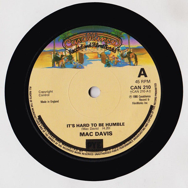 Mac Davis : It's Hard To Be Humble (7")