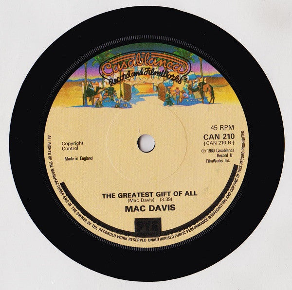 Mac Davis : It's Hard To Be Humble (7")