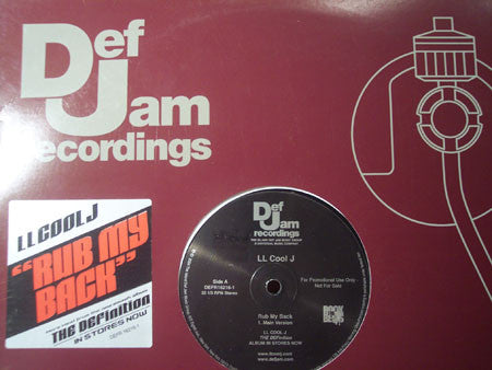 LL Cool J : Rub My Back (12", Promo)