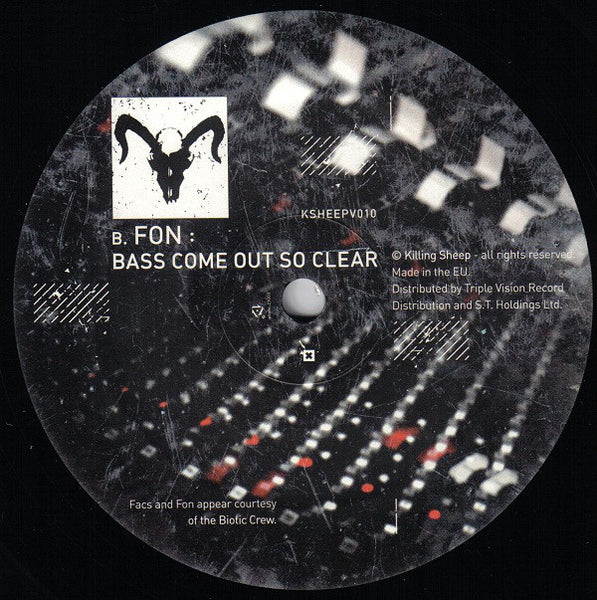 Facs / Fon (2) : Demon Eyes / Bass Come Out So Clear (12")