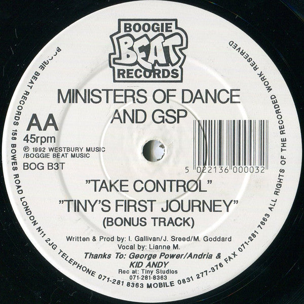 Ministers Of Dance & G.S.P. : I Can't Wait No More (12")