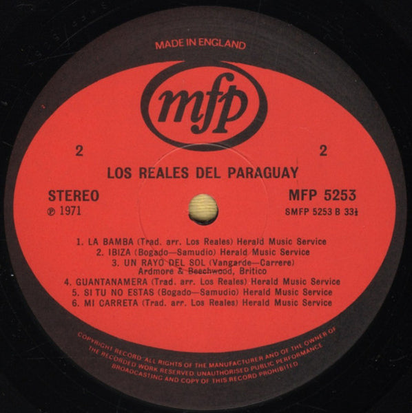 Los Reales Del Paraguay : Guantanamera La Bamba (LP)