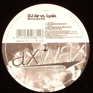 DJ Air vs. Lyala : Remember Me (12")