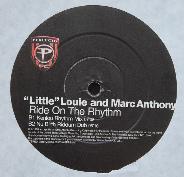 "Little" Louie* And Marc Anthony : Ride On The Rhythm (12")