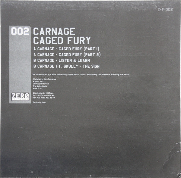 Carnage : Caged Fury (12")