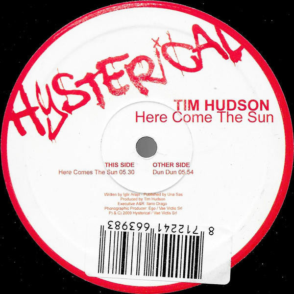 Tim Hudson : Here Comes The Sun (12")