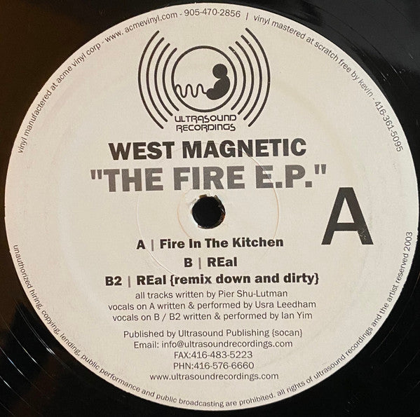 West Magnetic : The Fire EP (12", EP)