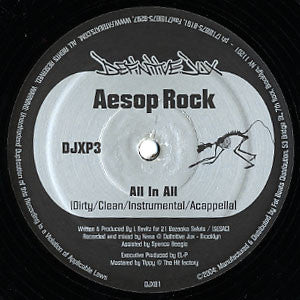 Aesop Rock / Karniege : All In All / Make News / Bazooka, Chameleon, Robot (12")