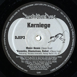 Aesop Rock / Karniege : All In All / Make News / Bazooka, Chameleon, Robot (12")