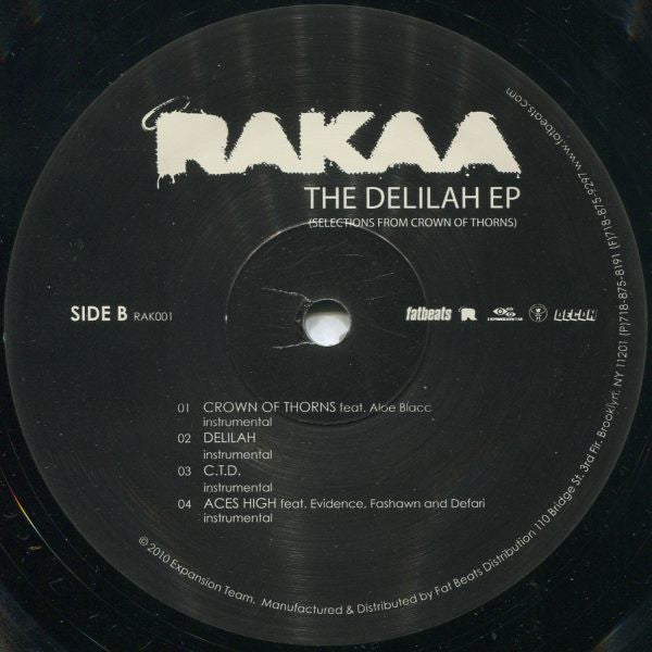 Rakaa-Iriscience : The Delilah EP (12", EP)