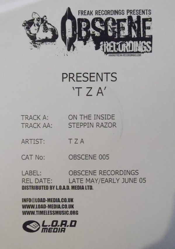 T.Z.A. : On The Inside / Steppin Razor (12", W/Lbl)