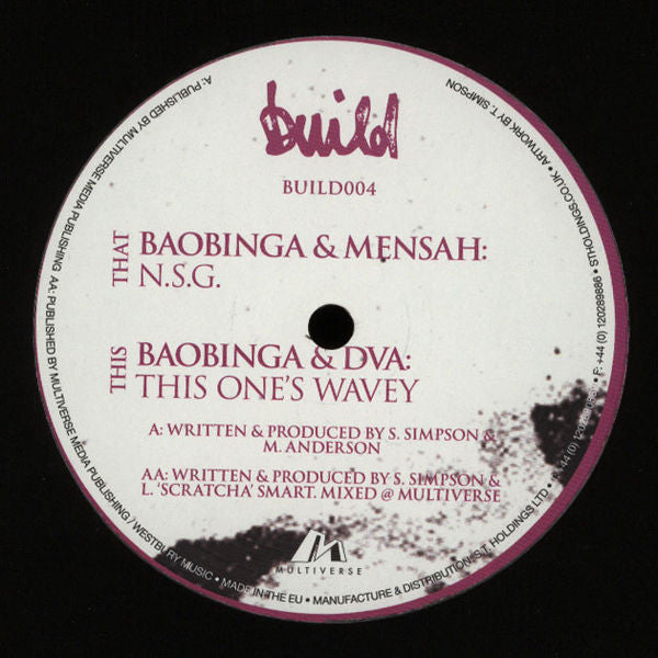 Baobinga & Mensah (2) & DVA (2) : N.S.G. / This One's Wavey (12")