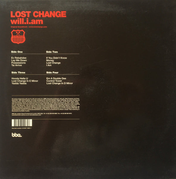 Will I Am : Lost Change (Original Soundtrack) (2xLP, Album)