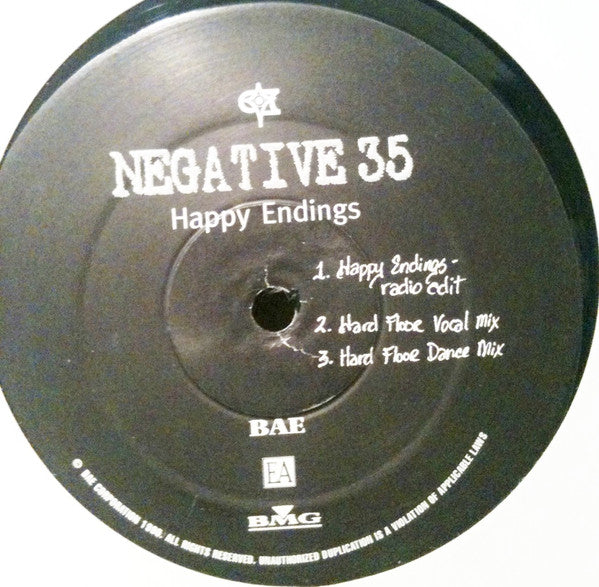 Negative 35 : Happy Endings (12", Maxi, Promo)
