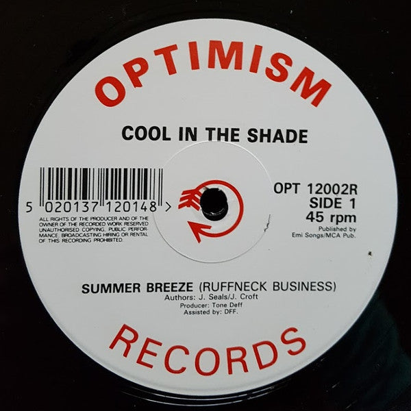 Cool In The Shade : Summer Breeze (12")