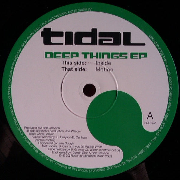 Tidal (2) : Deep Things EP (12")