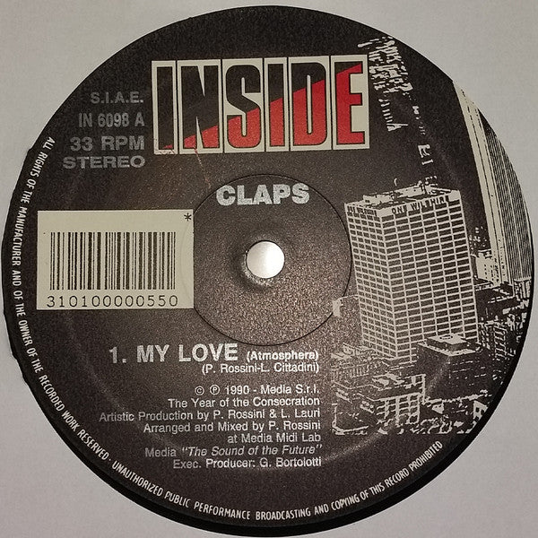 Claps : My Love (12")