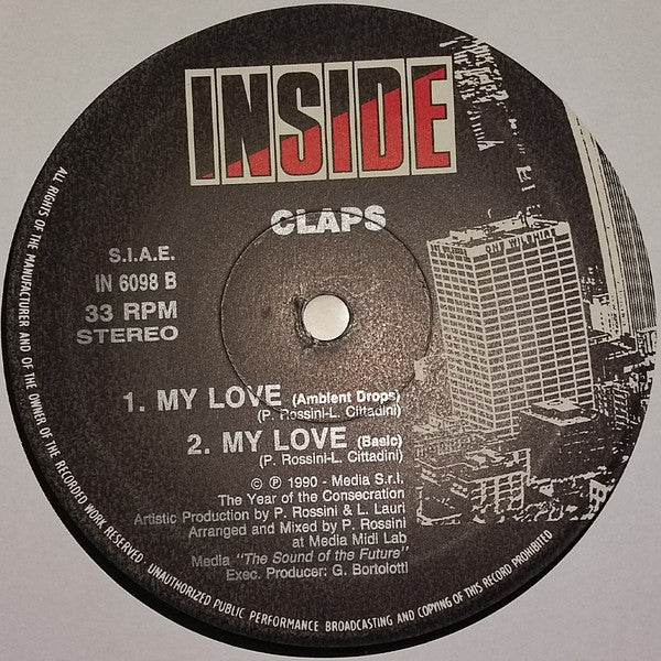 Claps : My Love (12")