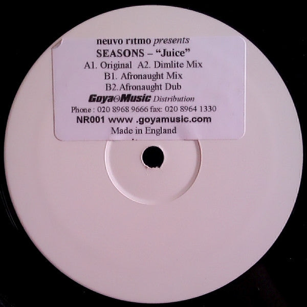 Season (3) : Juice (12", Promo, W/Lbl)