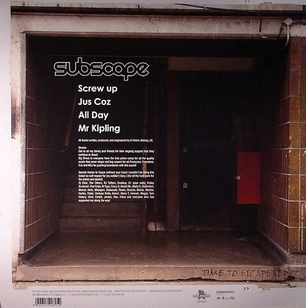 Sub Scape : Time To Escape EP (2x12", EP)