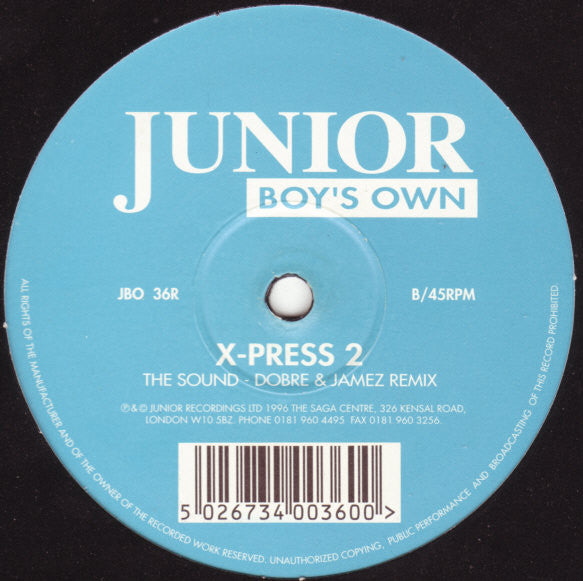 X-Press 2 : The Sound (Remixes) (12")