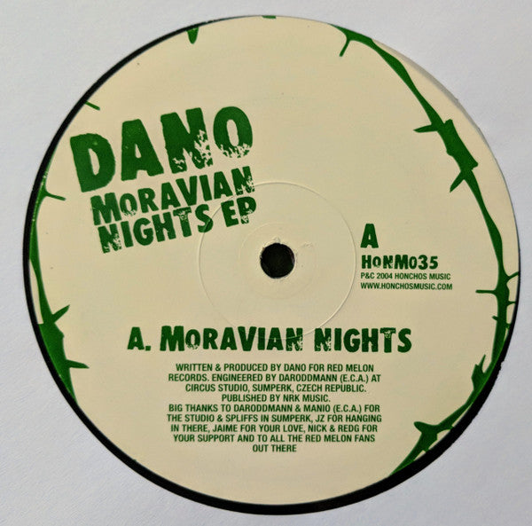 Dano : Moravian Nights E.P. (12", EP)