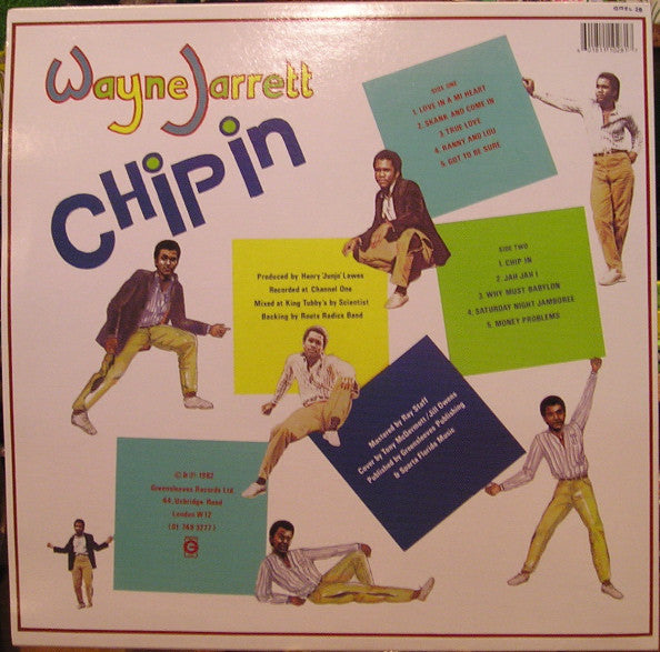 Wayne Jarrett : Chip In (LP, Album, RE)