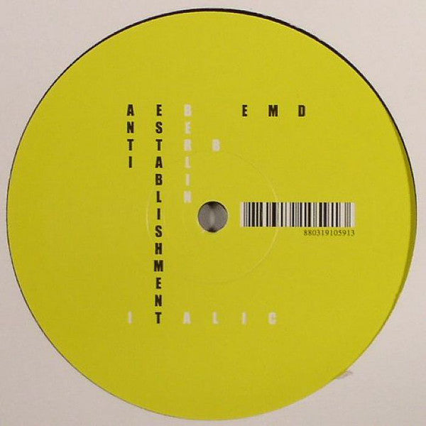 Elektro Music Department : Anti Establishment 2 Berlin (12")