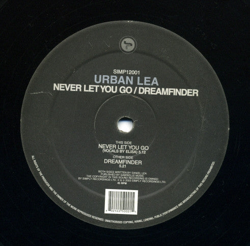 Urban Lea : Never Let You Go / Dreamfinder (12")